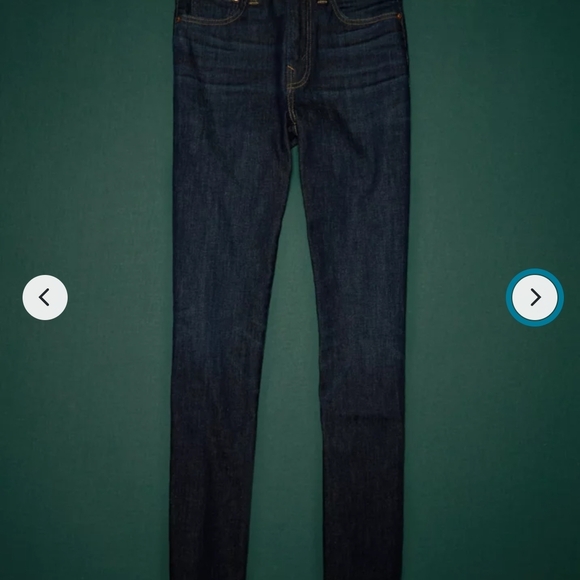 American Eagle Outfitters Dark Blue High Rise Jeans - Picture 4 of 9